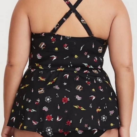Torrid Black Floral Bikini - Picture 5 of 8